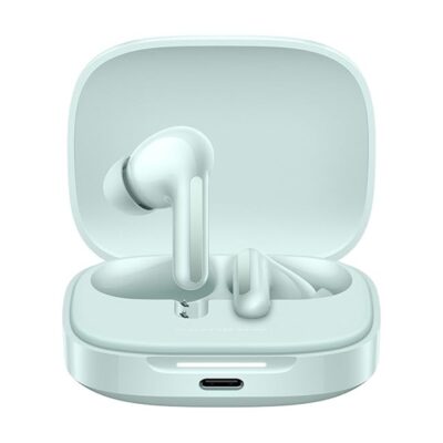 Redmi Buds 6, Premium Dual Driver TWS, 49dB Hybrid Active Noise Cancellation, Spatial Audio, Dual Device Connection, Quad Mic AI ENC, 42 Hrs Playtime, Custom EQ, Wireless Earbuds(Green)