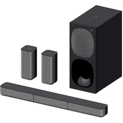 Sony HT-S20R Real 5.1ch Dolby Digital Soundbar for TV with subwoofer and Compact Rear Speakers, 5.1ch Home Theatre System (400W,Bluetooth & USB Connectivity, HDMI & Optical connectivity)