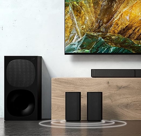 Sony HT-S20R Real 5.1ch Dolby Digital Soundbar for TV with subwoofer and Compact Rear Speakers, 5.1ch Home Theatre System (400W,Bluetooth & USB Connectivity, HDMI & Optical connectivity) - Image 2